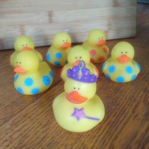 Lot of Princess & Flower Rubber Duckies